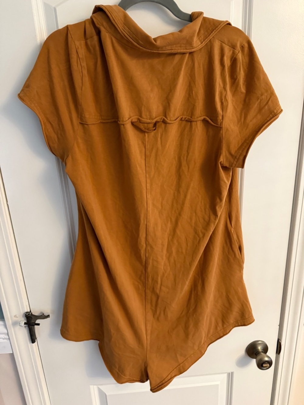 Free People Rust Orange Hooded Romper - Picture 2 of 3